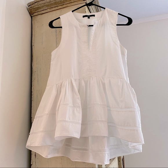 Tibi Tops - Tibi Cotton Poplin Peplum Top